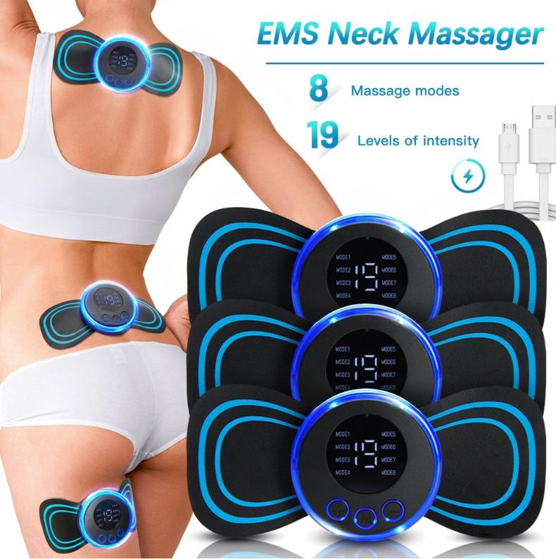 Digital EMS device for massage and muscle relaxation